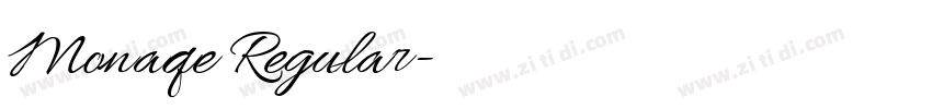 Monaqe Regular字体转换 Monaqe Regular字体转换